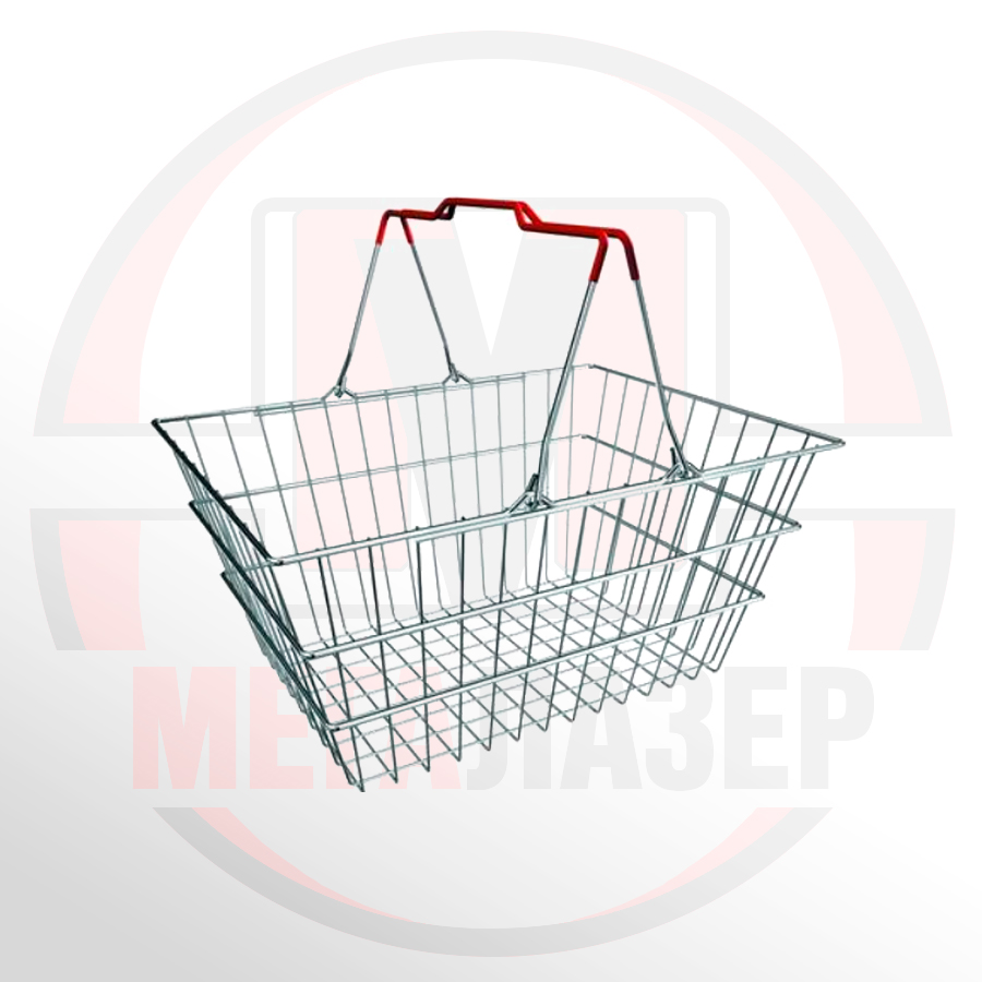 Покупательская корзина металлическая цинк 20л